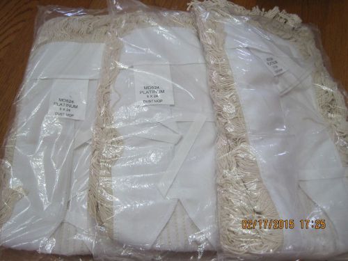 3 NIPOS 5&#034; X 24&#034; Dry Dust Mops Commercial Industrial Refill Replacement