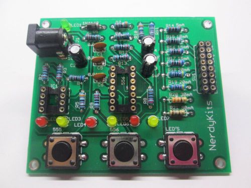555 IC Timer, 556 IC Timer and LED&#039;s Tester (nerdykits)