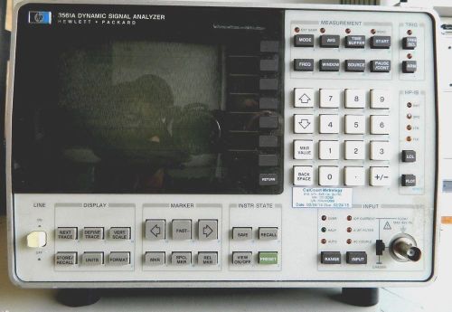 HP 3561A WITH OPTION 001 DYNAMIC SIGNAL ANALYZER, CALIBRATED AND 90-DAY WARRANTY