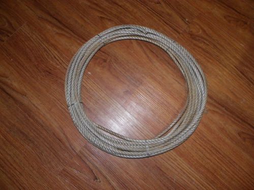 3/8 ss wire rope 54ft, used