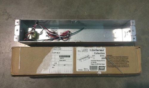 Hubbel Universal Recess Rough In Kit LE Series LED Exit Sign URK