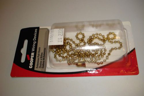 (1025.) Pull Chain Extension - Beaded 3&#039;  Brass Finish