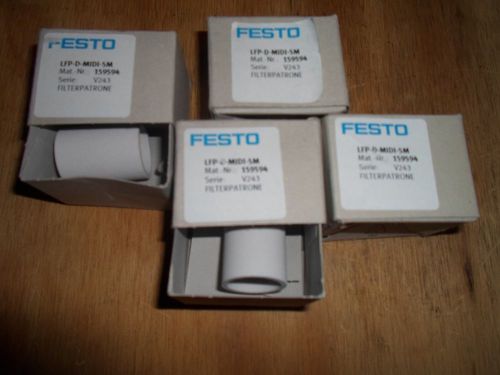 FESTO LFP-D-MIDI-5M FILTERS (NEW IN BOX) LOT OF 4