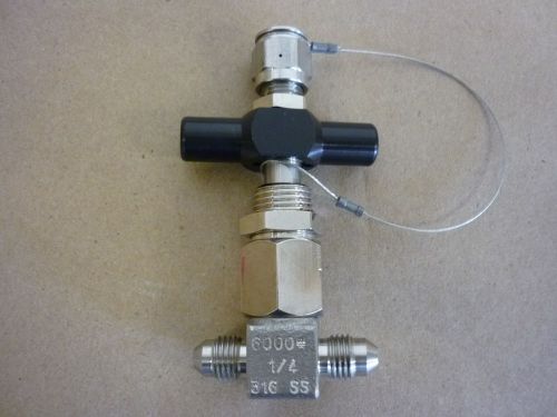 Gear valve, dragon 1354v317642axe, 6000 psi, 1/4&#034; stainless, new for sale