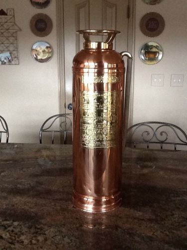 Refurbished polished copper fire extinguisher vintage red star for sale