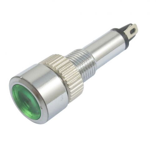 MQ08 Model DC 12V Two Pins Green Light Signal Indicator Pilot Lamp