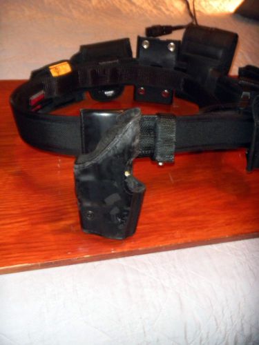 Bianchi international law enforcement nylon duty belt &amp; attachments size medium for sale