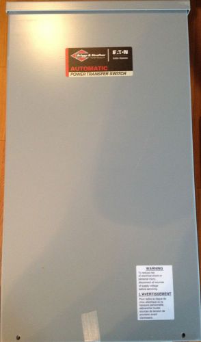 Briggs &amp; stratton 100 amp automatic transfer switch w/service disconnect  # 1928 for sale