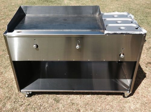 TACO CART PLANCHA 3/8&#034; HOT ROLLED AND STEAM WARMERS