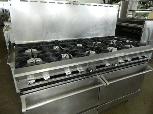 DCS 60-10-2N STAINLESS NATURAL GAS RANGE W/ 10 BURNERS &amp; 2 OVENS