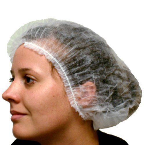 Enviroguard Polypropylene Pleated Bouffant Cap  Disposable  24&#034; Diameter (Case o