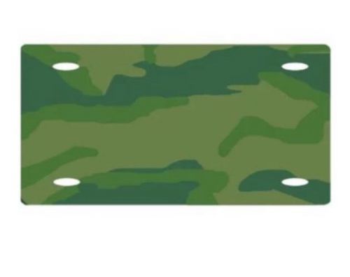 BLANK 6&#034;x12&#034; PLASTIC ACRYLIC LICENSE PLATE TAG CAMO PLATE FOR DECAL STICKERS .