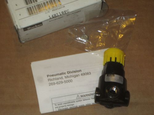 Parker 14r118fc 1/4&#034; pneumatic air regulator *new in a box* for sale