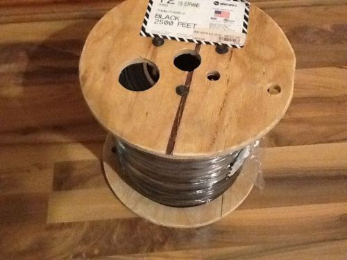 2500 ft  spool of # 12 stranded thhn copper wire - new  (black) lot6 for sale