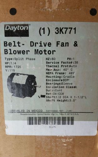 Brand New Dayton Belt Drive and Fan Motor