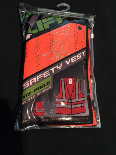 LIFT Safety Viz-Pro2 Vest (Orange  Sz XL) Class 2 Level 2