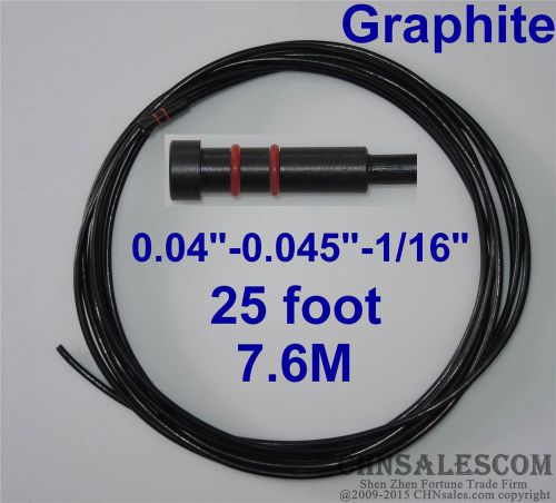 Graphite liner 25ft tweco lincoln mig welding guns wire size 0.040&#034;-0.045&#034;-1/16&#034; for sale