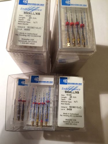Brasseler USA Endosequence Rotary NITI Treatment Files Size 15-Size 30 small/XS