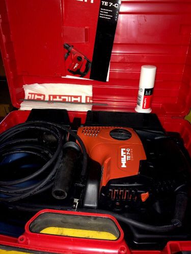 Hilti te 7-c rotary hammer drill, brand new, free hilti hg 450 grinder for sale