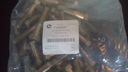 Lawson fa6850 7/16-14 hex cap screw, grade 8, alloy steel, yellow zinc, 2in, 50 for sale