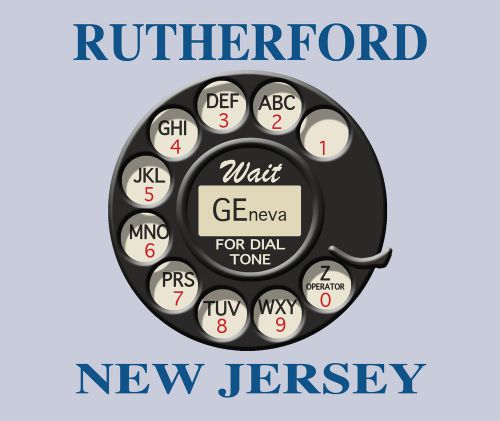 Rutherford New Jersey Telephone Rotary Exchange Mousepad Mouse Pad &#034;NEW&#034;