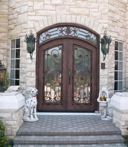 Wrought iron entry doors - buy factory direct &amp; save for sale