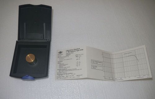 Bruel &amp; Kjaer 4160 1” Laboratory Standard Microphone with Calibration Chart