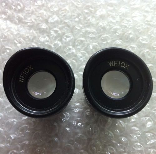 W.F.10X Microscope Eyepieces w/ Eyeguards  PAIR