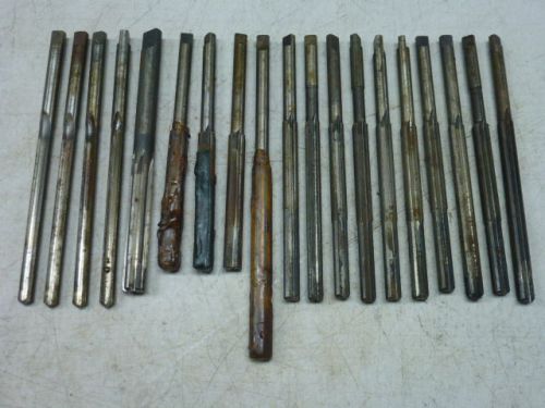 Lot of (19) assorted reamers, mostly carbide tipped, includes some drills also for sale