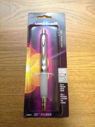 NEW Uni-Ball 207 Premier Gel Roller Ball Pen MEDIUM BLACK SEALED