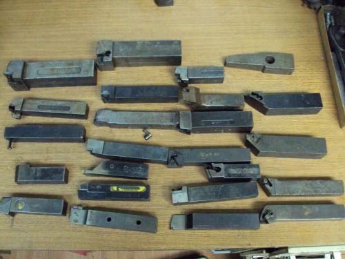 LOT OF OVER 20 LATHE TOOL HOLDERS FOR REPAIR OR PARTS VALENITE KENNAMETAL ETC