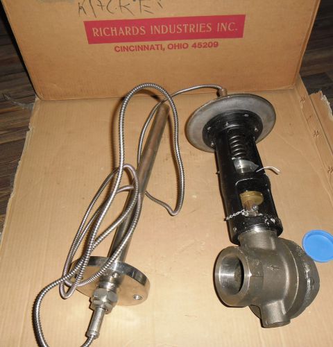 Jordan 316ss temperature regulating valve 2&#034; fnpt c/w capillary and probe for sale