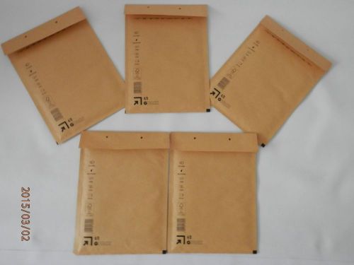100 x 8&#034;x11&#034; kraft bubble envelopes padded mailers shipping self-seal 200x275mm for sale