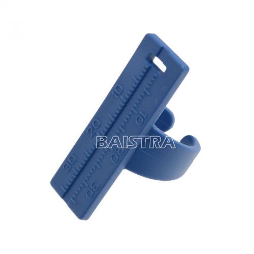 1 PC Dental Endo Instruments Plastic Finger Rulers Span Measure Scale Blue