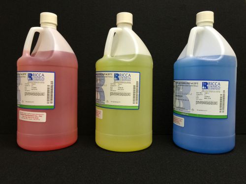 Ricca pH Buffer Solution (3-Pack) 4.00, 7.00, 10.00 +/- .01 (4 Liter Poly)