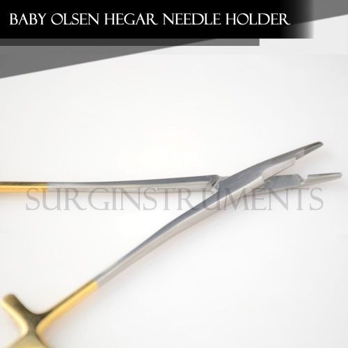 T/C Baby Olsen Hegar Needle Holder 4.50&#034; Surgical Dental Instruments