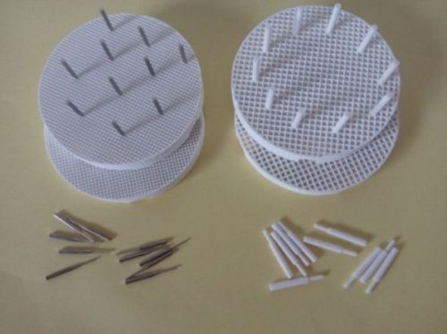 4 dental lab porcelain honeycomb firing trays with 20 zirconia and 20 metal pins for sale