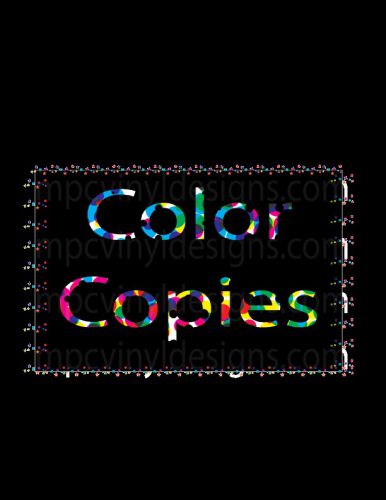 1000 - 8.5&#034; x 11&#034;  MENUS Color Print Copies 32lb  Paper Professional Laser Print