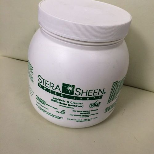 STERA SHEEN green label ice cream machine sanitizer frozen yogurt 4 lb bottle