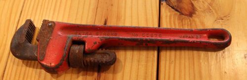 VINTAGE CRAFTSMAN 10&#034; 250mm Pipe Wrench 55676 Japan Great working condition