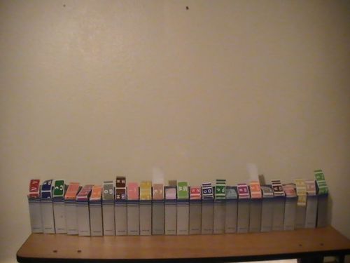 Medical Pressure Sensitive Alphabetical Labels by MAP lot of 85 boxes