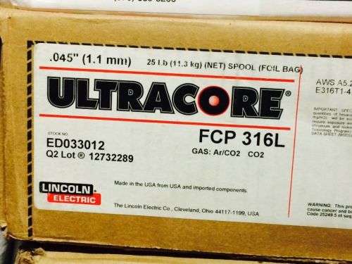 Lincoln .045&#034;, 316L T-1 AP Stainless Steel Welding Wire Flux Core