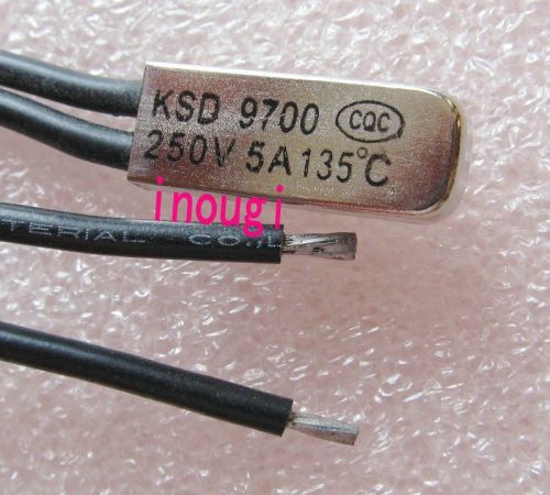 KSD 9700 135?C 250V 5A Thermostat Temperature BiMetal Switch NC Close 3pcs