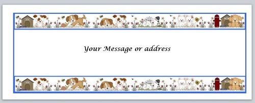 30 Personalized Return Address Labels Dogs Buy 3 get 1 free (ct242)