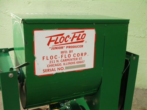 Floc-flo “junior” producer pro holiday flocking machine &amp; (18) 25b. bags for sale