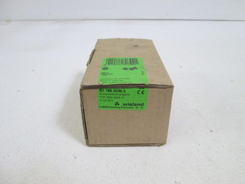 WIELAND RELAY SAFETY SWITCH SNO 2002-17 *NEW IN BOX*