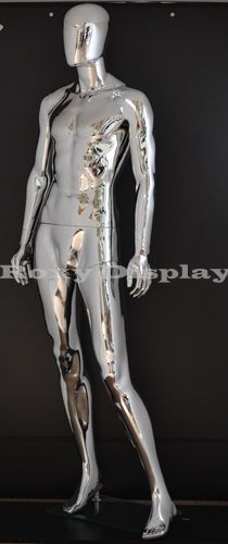 Male Unbreakable Plastic Mannequin EggHead Display Dress Form PS-BM2/EHM-S
