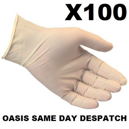 Box of 100 Medical Grade Latex Gloves / Small / Med / Large - GLV1-S