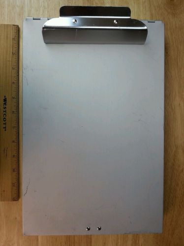 Aluminum Storage Clipboard, Legal Size, 8.5&#034; x 14&#034; folding