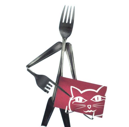 Business Card Stand Fork - Forked Up Art
